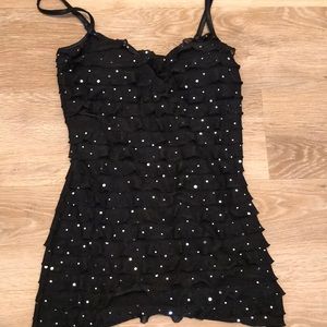 Sparkly black tank